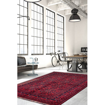 Finest Khal Mohammadi Red Rug 5'6" x 8'4"