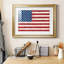 «Old Glory», reproduction encadrée de qualité supérieure - prête à être accrochée-156574330-156574329