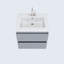 Ensemble de meuble-lavabo mural simple 24 po Salt [20D]-57281394