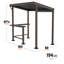 Blackstone 8 ft. x 5 ft. Steel Griddle Grill Gazebo and Pavilion