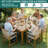  Wooden Outdoor Dining Set For 6, Set Of 7 Pcs With 63"l Rectangle Table & 6 Handwoven Rope Chairs, Solid Eucalyptus Patio Set For Porch, Garden & Poolside - Natural