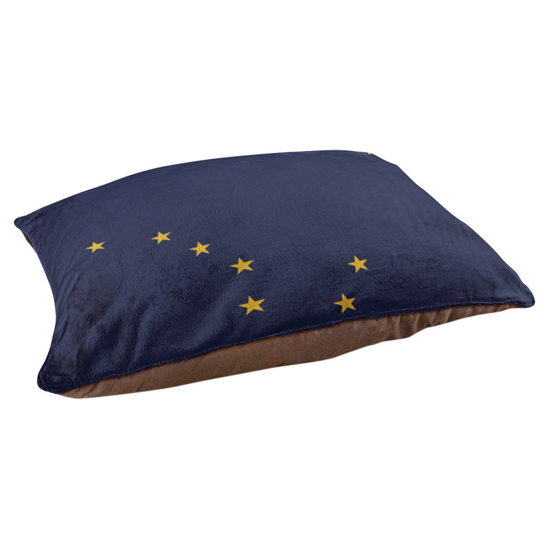 Coussin pour chien alaska flag Burien, Moyen (L 29,5 po x P19,5 po x H 9,5 po)
