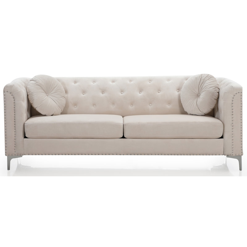 Soho Upholstered 83'' Sofa, Ivory