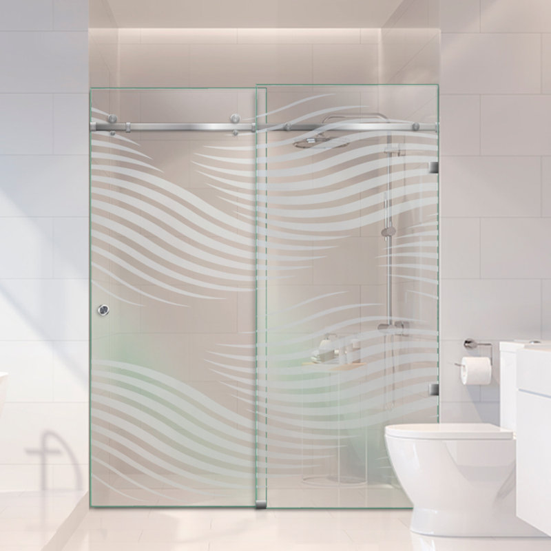 Portes de douche en verre de 60 po x H 80 po, Gauche, Non privé