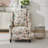 Alida Floral Print Manual Push Back Recliner-1626273288