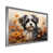 Cadre de coin argenté fermé