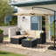 Garden Furniture Set, with Cushions and Glass Table-1956882169-1956882170