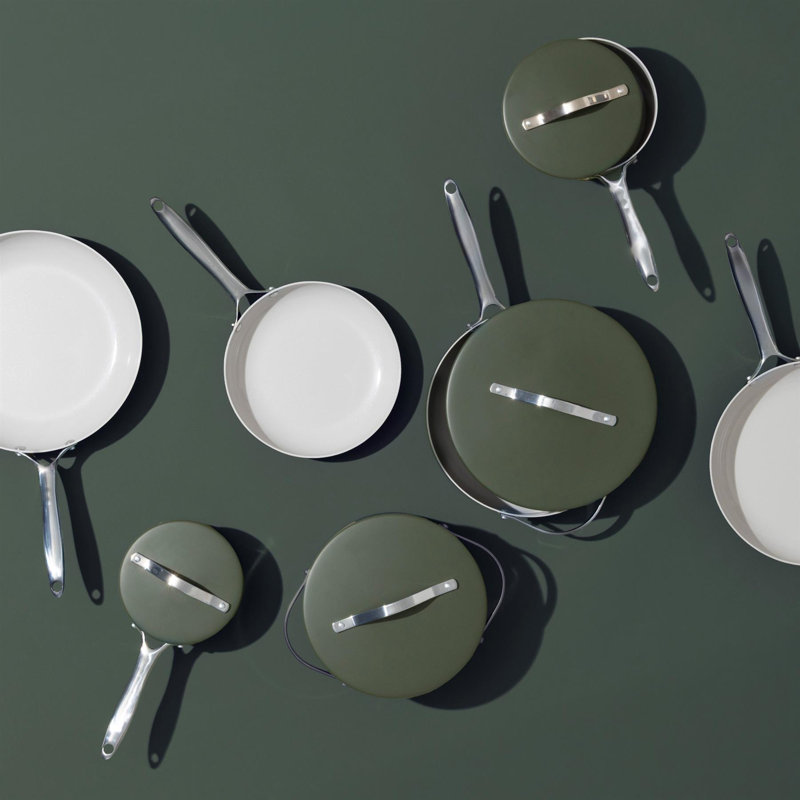 ProChef Green Ceramic-Coated Aluminium Saucepan, 3 Litres