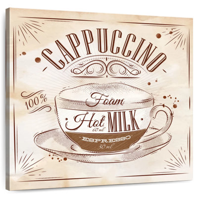 Affiche Cappuccino Cafe