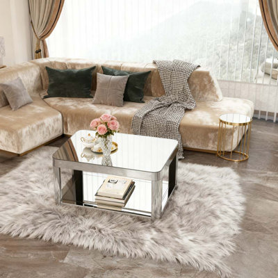 mirror coffee table