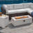 Rectangle Concrete Propane Smokeless Fire Pit Table