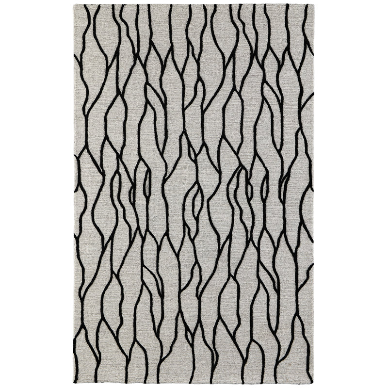 Tapis en laine Kellisha, Rectangle 3 pi 6 po x 5 pi 6 po