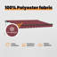VidaXL 200cm D Polyester Cover Retractable Patio Awning-126173524-126173530