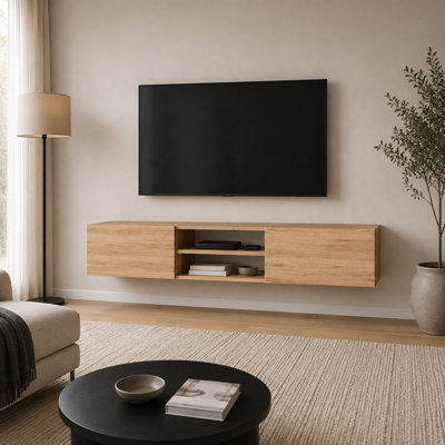 Waco 180 cm Wall-Mounted TV Unit with 2 Doors, Manufactured Wood