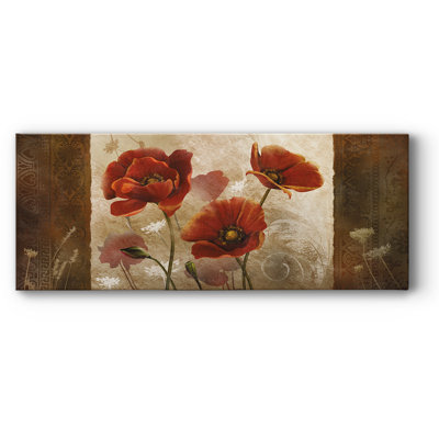 «Poppy Morning» sur impression sur toile
