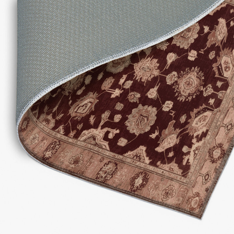 Tapis intérieur et extérieur brun Overdyed, Rectangulaire 2 pi x 3 pi