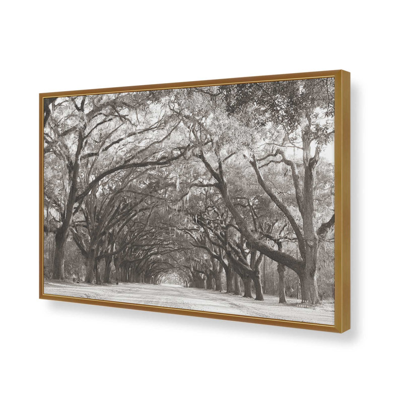 Georgia Stroll by Nathan Larson Art Print, 24" H x 36" W, Gold