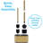 Blue Donuts Metal Toilet Brush Set-94453075