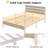 Alicia Queen Metal Bed Frame with Wooden Headboard & Footboard, Rustic Industrial Farmhouse Platform Bed with Heavy Duty Steel Support, No Box Spring Required, Under Bed Storage, Noise-Free Mattress Foundation, Natural-1818264220-1773302128