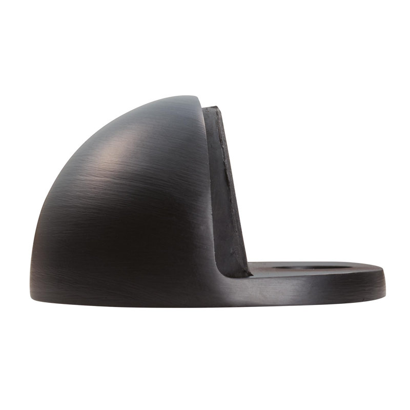 Roxann Brass Floor Door Stop, Matt Black