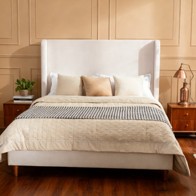 Grand lit tapissier Harper
