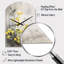 Grande sculpture d'horloge murale jaune jaune-104241691