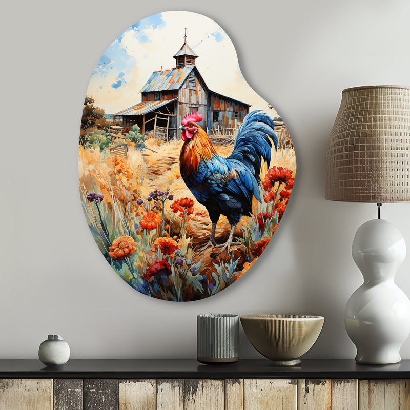 Art mural asymétrique en métal Tuttle - Barn Pear, H 30 po x l 22 po