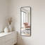 Miroir de courtoisie mural, miroir en verre HD incassable avec support en MDF pour la décoration intérieure-133355281