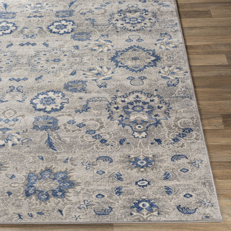 Floral Indoor Rug, Rectangle 8'10" x 12'3"