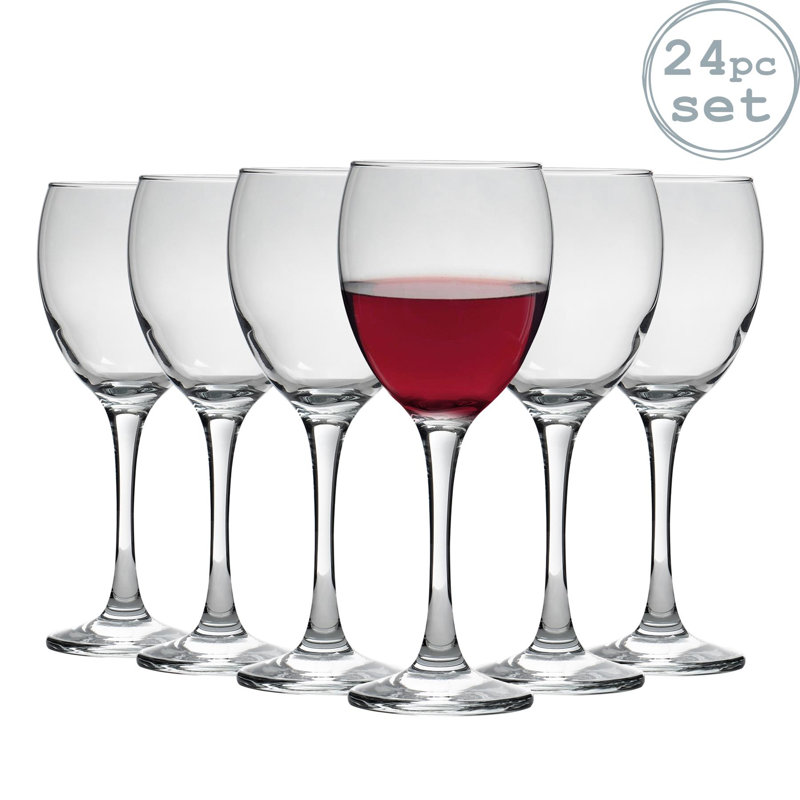 Argon Tableware - Classic Red Wine Glasses - 340ml - Clear, 24