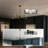 8-Light Dimmable Sputnik Chandelier Modern Linear Pendant Light-211694273