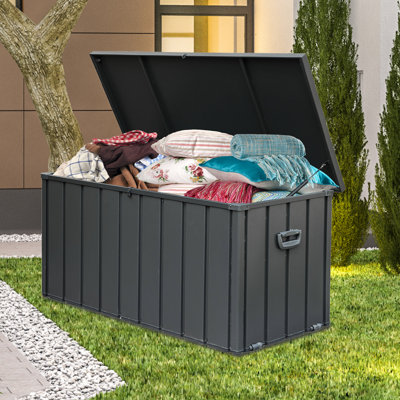 Gallons Outdoor and Indoor Metal Storage Deck Box