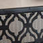 Pare-étincelles 35X39, motif floral, finition fer noir mat classique