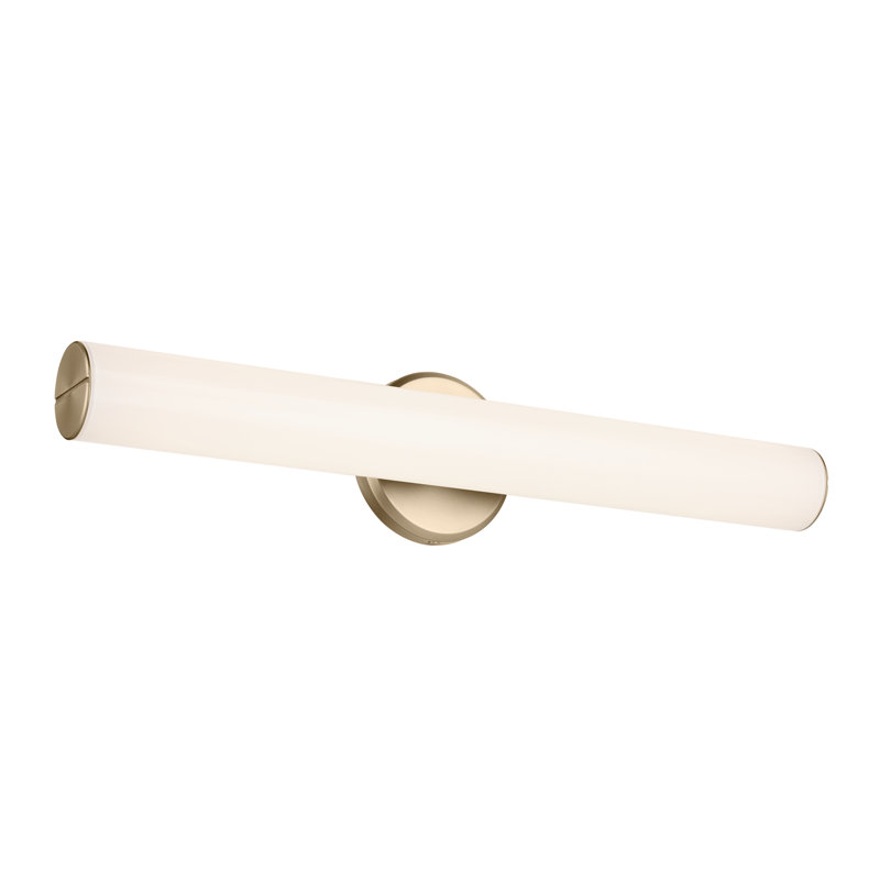 24.25" Bath Bar Medium LED with White Glass, Bronze