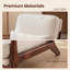 Chaise d'appoint rembourrée avec coussin lombaire Mid-Century