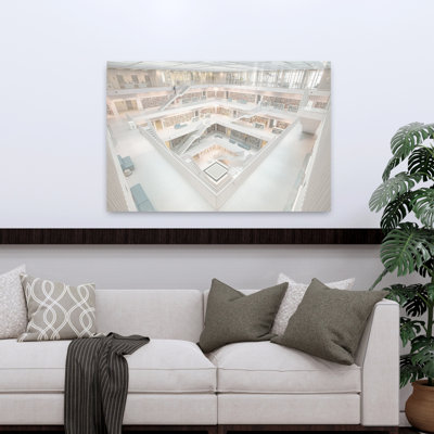 Stadtbibliothek 01 Abstract Contemporary Architecture Wall Art