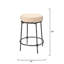 Asteria Iron Counter Stool, Antique Brass-1764990794
