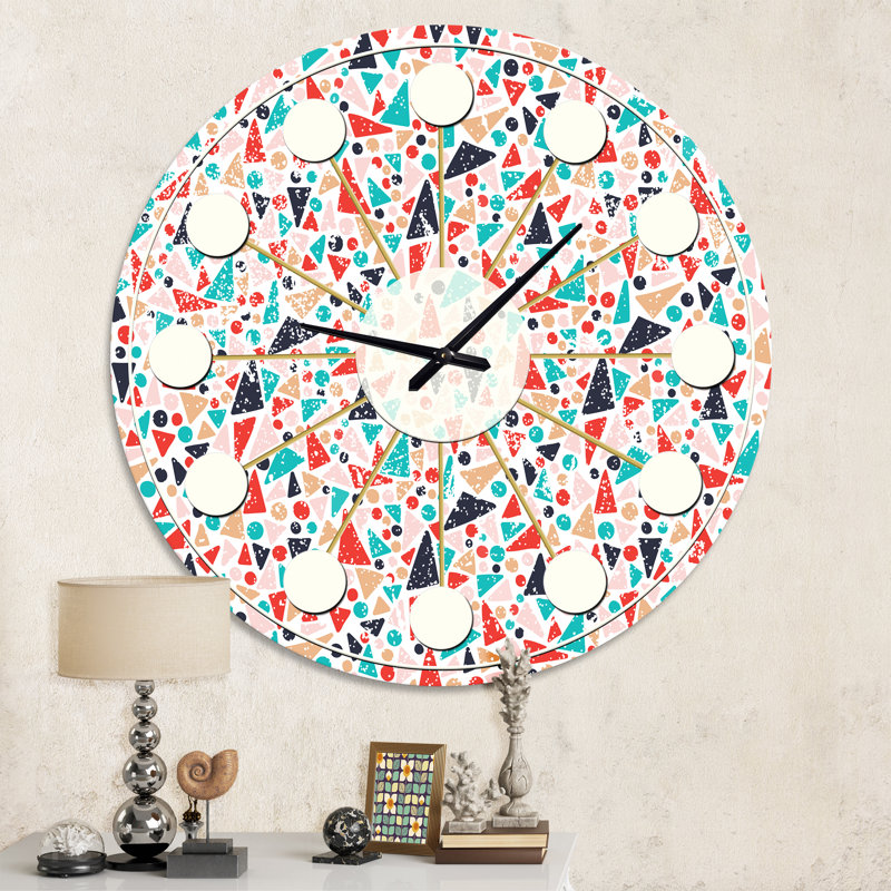Horloge murale rétro Mid-Century, Moyenne