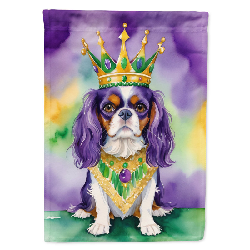 Double Sided 15.5'' H x 11.25'' W Polyester Mardi Gras Garden Flag