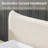 Queen Size Upholstered Bed Frame With Curved Headboard, No Box Spring Required-126605963