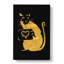Banksy in Gold Rat with Heart - Wrapped Canvas-61886370