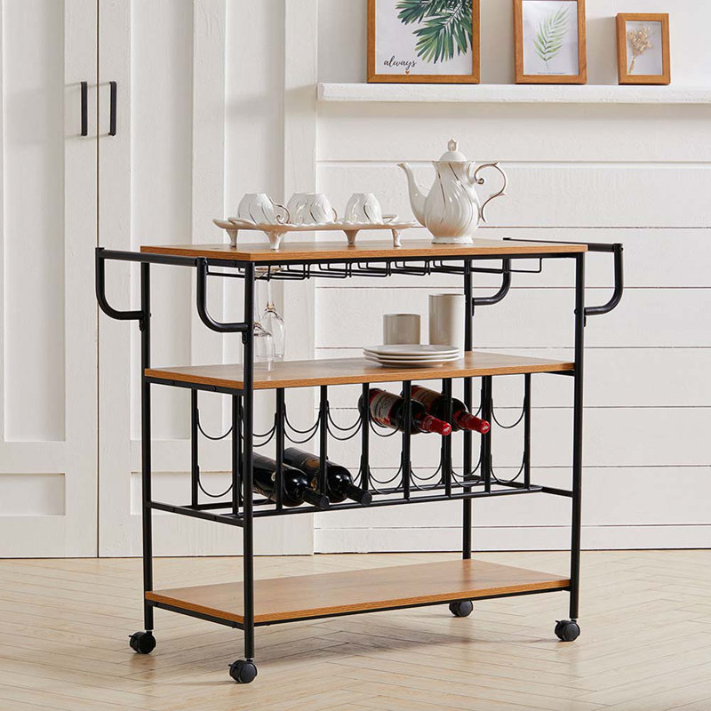 Wakeman Metal Bar Cart