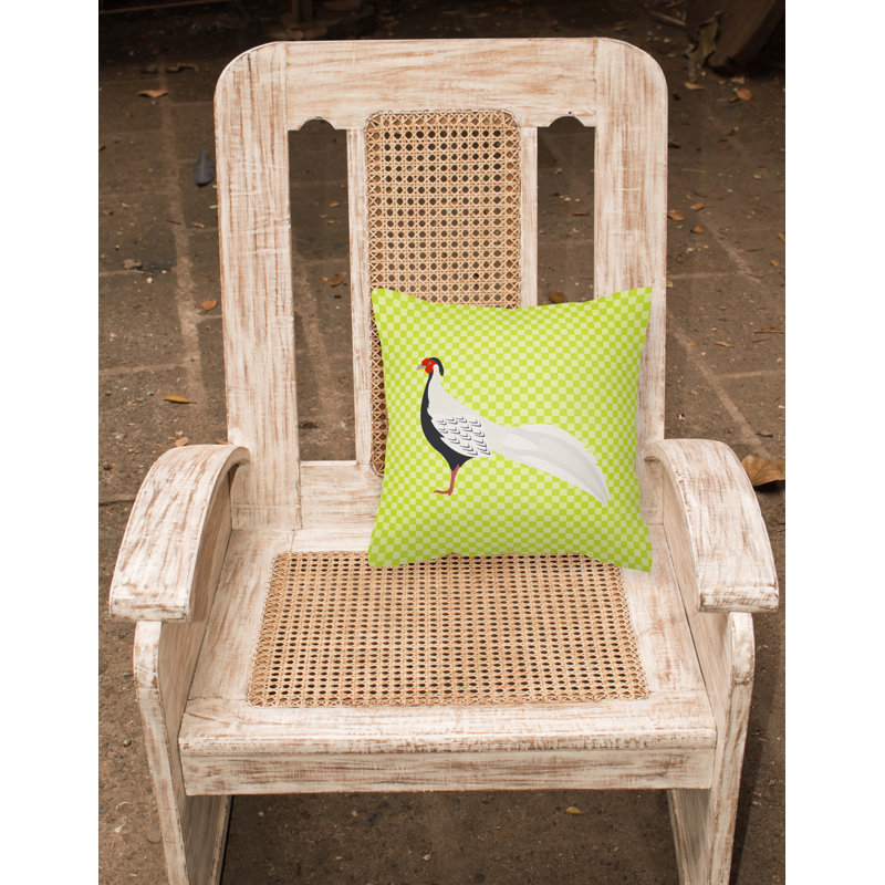 Coussin extérieur faisan, Vert, 18 po x 18 po