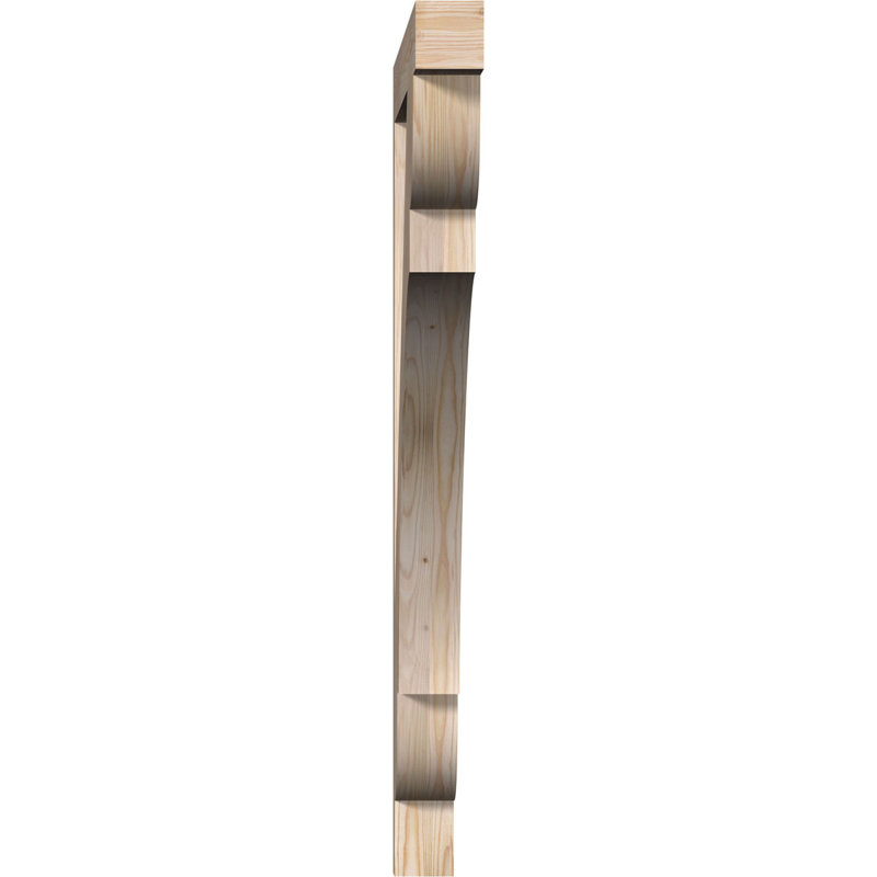 Olympic Block Bracket, 3 1/2"W Douglas Fir (Smooth), 48"H  x 48"D