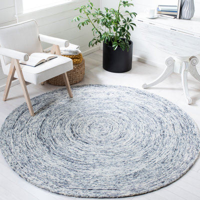 Tapis abstrait en laine touffeté à la main Anglina