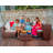 Nestl 35 Gallon Wicker Rattan Outdoor Trash Can-87360402