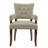 Berenize Button-Tufted Upholstered Dining Arm Chairs
