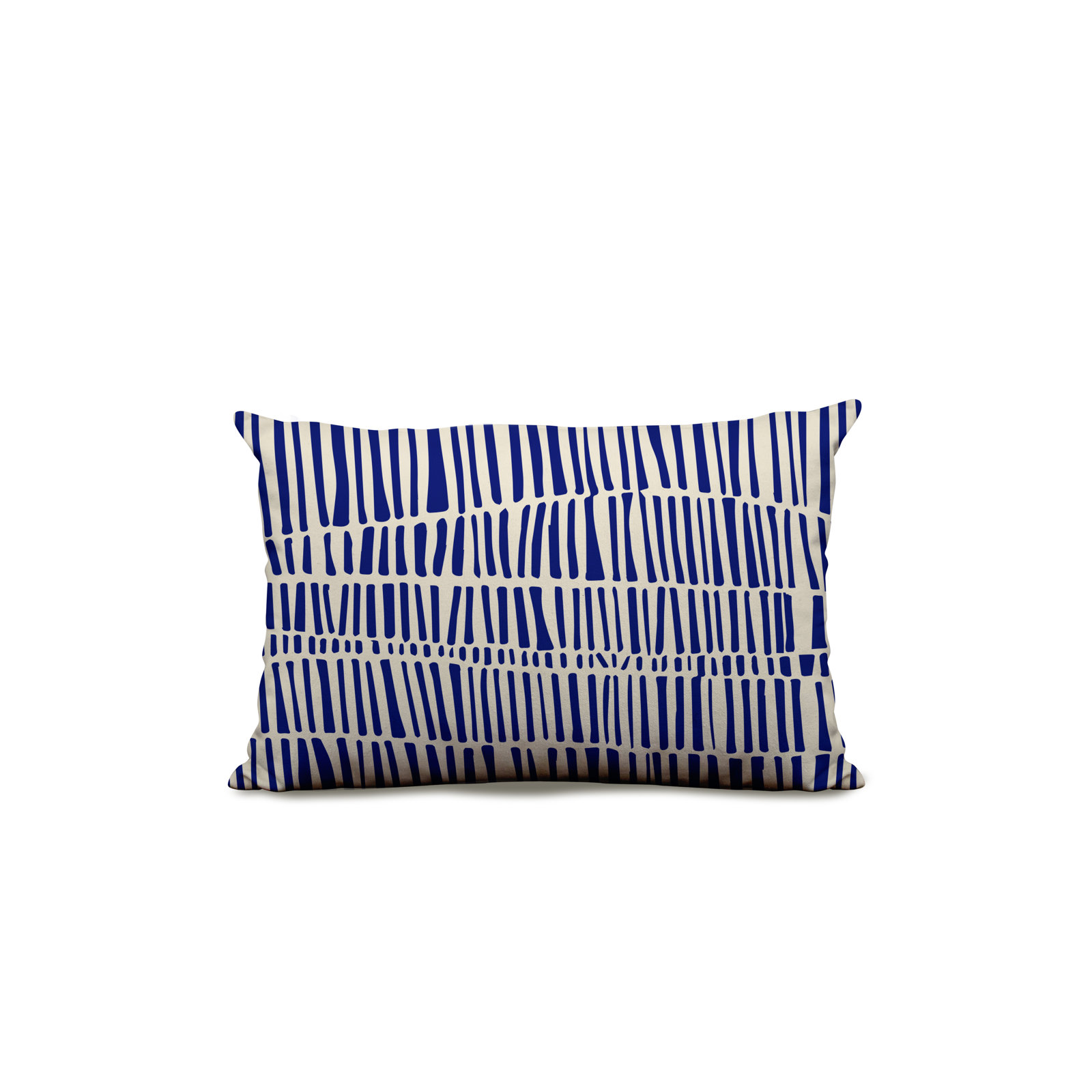 Ikom Lumbar Pillow, Navy Blue, 14"H x 20"W