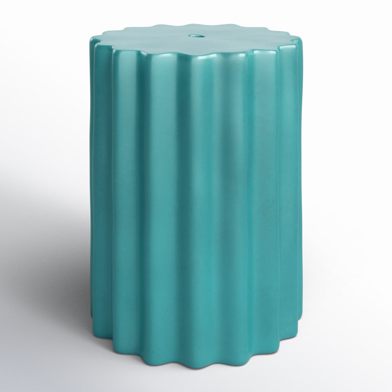 Tabouret de jardin en céramique Pier, Bleu