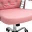 Chaise de bureau en polyuréthane, chaise de bureau capitonnée avec accoudoirs rembourrés-134383936